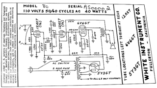 White 80 schematic circuit diagram
